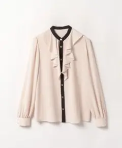 *LOULOU WILLOUGHBYジョーゼットラッフルブラウス*