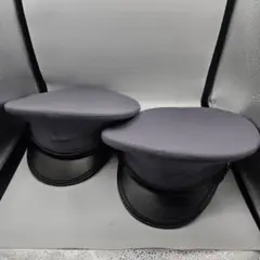 未使用品 警備 制帽 グレー 警備員 メッシュ 帽子 2個セット