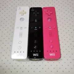 wiiリモコン 白黒ピンク　3個セット