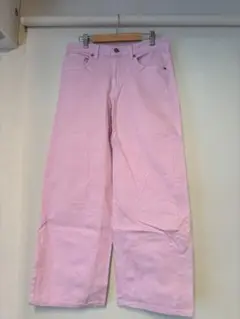 GU ジーユー ピンク ワイドパンツ
