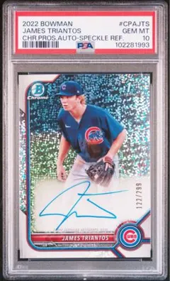 2022 Bowman James Triantos PSA 10 auto