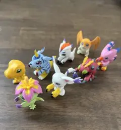 デジモン ミニフィギュア 8体セット　ならぶんです　ガチャガチャ
