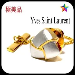 極美品✨ イヴサンローラン タイタック ラペルピン ゴールド/シルバー