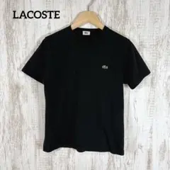 LACOSTE ラコステ ワンポイントロゴ刺繍 Tシャツ ブラック