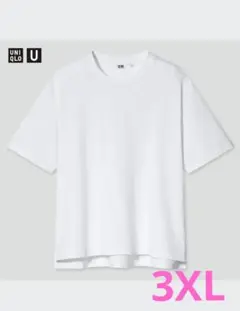 ユニクロ エアリズムコットンオーバークルーネックT 3XL 白