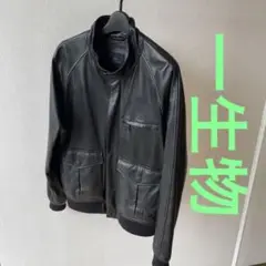 【一生物】ラコステ　レザージャケット　ラム革　シングルライダース