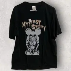 マイファス グラフィック ブラック Tシャツ Lサイズ ロック バンド