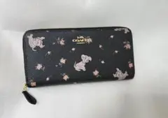 COACH コーチ 長財布 ディズニーコラボ 101匹わんちゃん 花柄