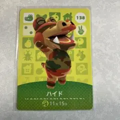 どうぶつの森　amiiboカード　ハイド　1