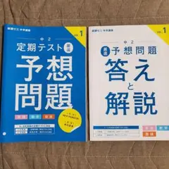 進研ゼミ 中学講座 中2 定期テスト 厳選 予想問題 英語 数学 国語