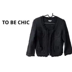 【TO BE CHIC】黒色ジャケット II 三陽商会 トゥービーシック