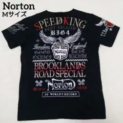 【新品級美品】Norton 刺繍 バイカー Tシャツ Mサイズ
