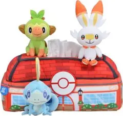 ポケモン ティッシュカバー サルノリ&ヒバニー&メッソン