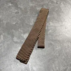 vintage reginental design knit necktie