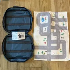 スリーコインズ ミニカー収納バッグ トミカ マット付