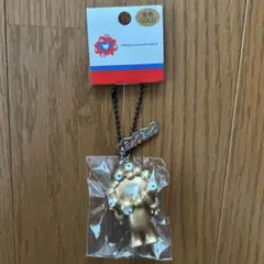 【新品】大阪関西万博　ミャクミャク立体キーホルダーボールチェーン　金色ゴールド