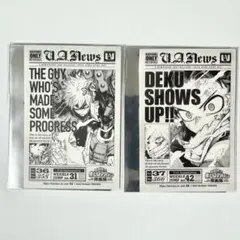 ヒロアカ 原画展 来場者特典 ダブロイド風 ステッカー 爆轟 緑谷 ヒロアカ展