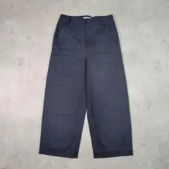 【美品】LACOSTE ラコステ コットン ストレッチパンツ ネイビー 36