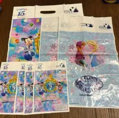 ディズニーショップ袋セット 15周年 (大大1枚・大2枚・小4枚)