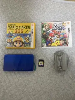ニンテンドー3DS 本体　青 スーパーマリオメーカー 大乱闘スマッシュブラザーズ