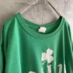 00’s フルーツオブザルーム アメリカ輸入 プリント Tシャツ 半袖 XL 緑