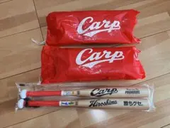 Carp 応援グッズ カンフーバット&ポンチョ2着