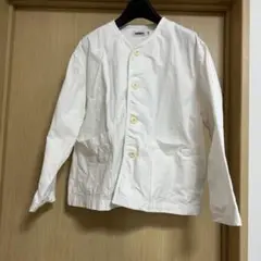 OMNES ホワイト シャツ ジャケット オムネス