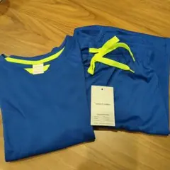 キッズ セットアップ Tシャツ&パンツ セット ブルー