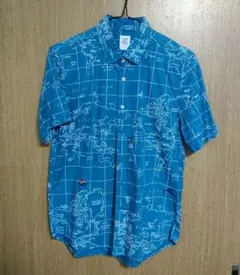 Design Tshirts Store graniph 地図柄 半袖シャツ S
