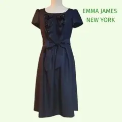 EMMA JAMES NEW YORK　エマジェイムス　M　フリル付きワンピース