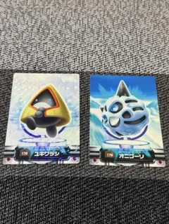 ポケモンずかんカード　ユキワラシ　オニゴーリ