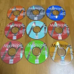 「Mac People付録CD-ROM9枚セット 本体のみ」