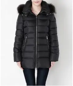 【美品】タトラス CERAMICA ロングダウンコート Aライン ダークグレー