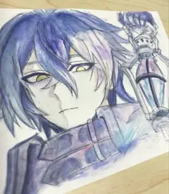 原神 手描きイラスト フリンズ 水彩画 ファンアート グッズ ハガキサイズ