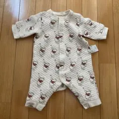UNIQLO プーさん　ロンパース 60cm ユニクロ　キルティング　秋冬