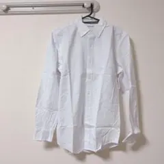 長袖 メンズ シャツ 白 ホワイト 100% コットン 棉 優しい やわらか