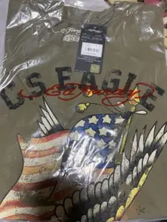 Ed Hardy カーキ Tシャツ Lサイズ