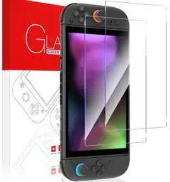2枚組Switch2モデル (8インチ）用フィルム　9H硬度強化ガラス