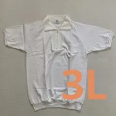 《訳あり》未使用品　半袖　体操着　襟付き　ハーフジップ　３Ｌ