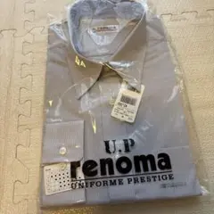 未使用　メンズ　ワイシャツ U.P renoma ストライプ　長袖