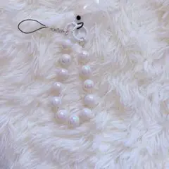 新品未使用⭐️スマホチャーム　オーロラボール　ストラップ