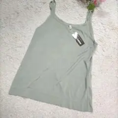 新品未使用 DONNAerre キャミソール タンクトップ L 若草色a3984