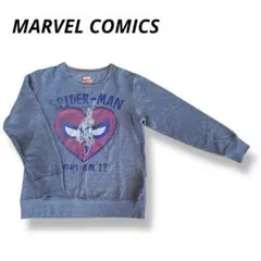marvel comics トレーナー グレー L レディース スパイダーマン