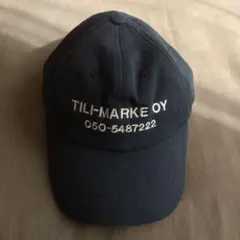 フィンランド古着　TILI-MARKE OY ネイビー　キャップ