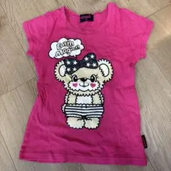 Earth Magic ピンク Tシャツ クマ　マフィーちゃん　アースマジック