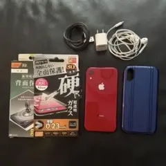 美品 iPhone XR 64GB バッテリー 83% simフリー 赤