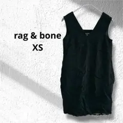 rag & bone ブラック Vネック ワンピース XS