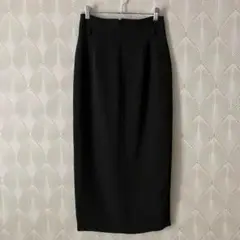 【美品】タイトスカート　後ろスリット　ロングスカート　ベルト無し　裏地有b363