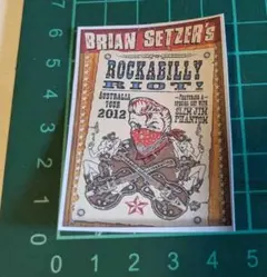 ブライアン・セッツァー　 ROCKABILLY RIOT! ステッカー