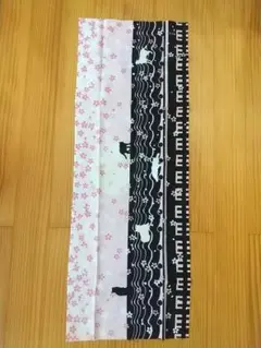 手ぬぐい 桜と猫デザイン
